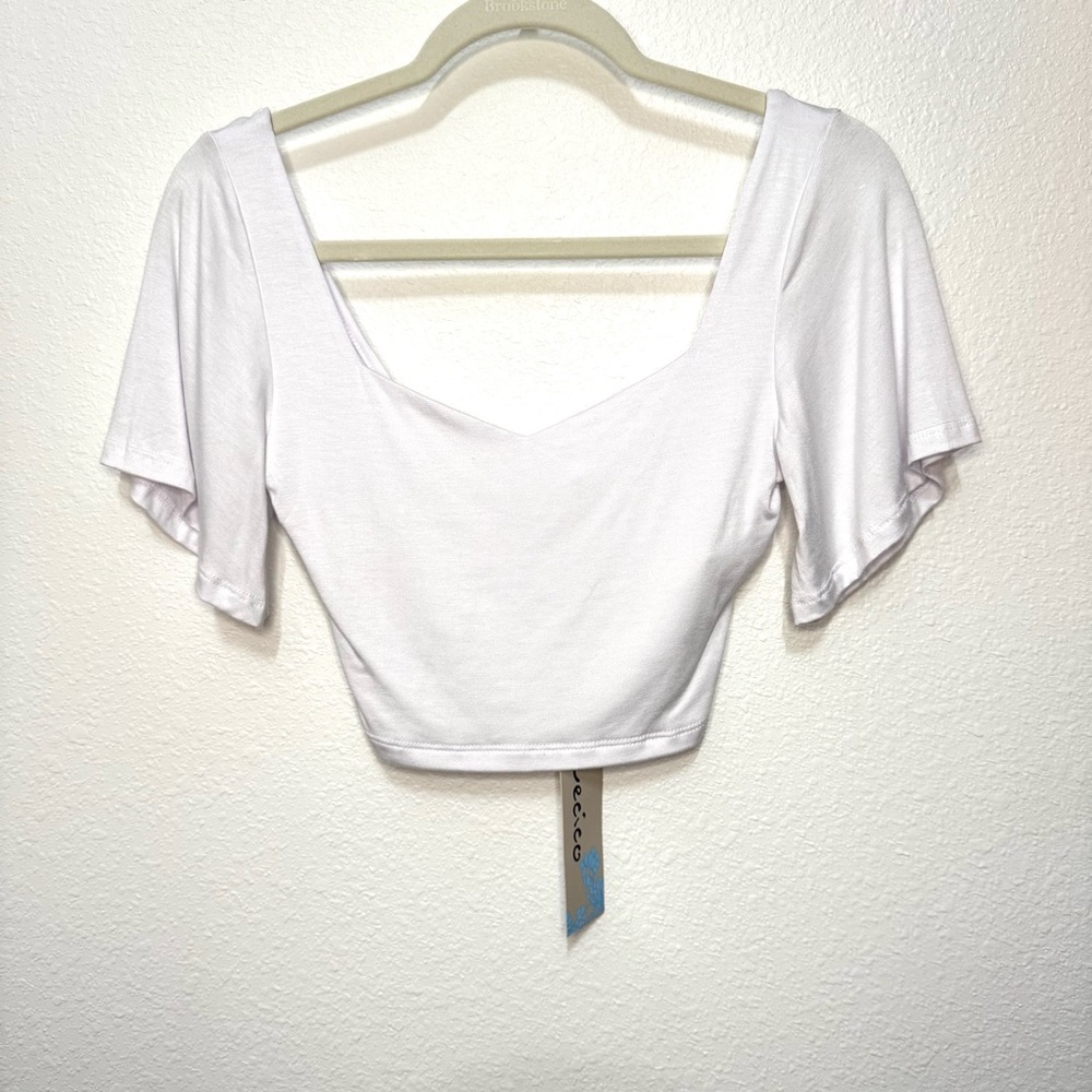 Cecico White Crop Top